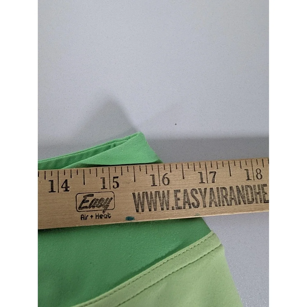 Title Nine Skort Womens Large Green Colorblock Athletic Activewear Pockets Lined